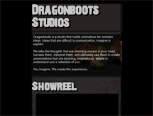 Tablet Screenshot of dragonbootsstudios.com